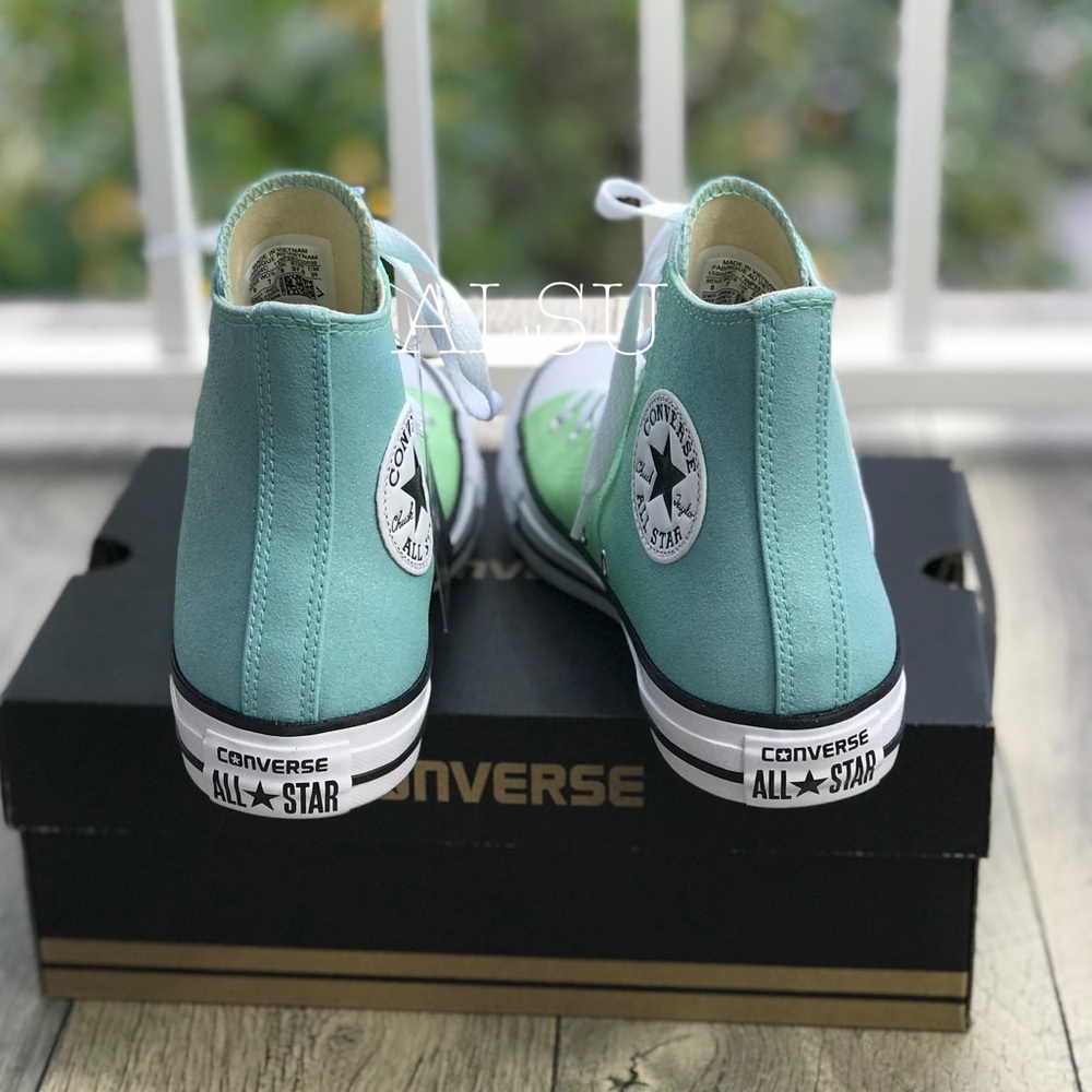 NWT Converse Ctas HI Illusion Green WMNS AUTHENTIC - Picture 2 of 6